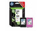 HP 301 N9J72AE czarny/kolorowa (black/color) tusz oryginalna, po upływie terminu ważności