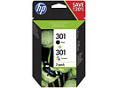 HP 301 N9J72AE czarny/kolorowa (black/color) tusz oryginalna, po upływie terminu ważności