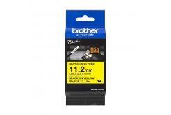 Brother HSe-631E Pro Tape, 11.2 mm x 1.5 m, czarny druk / żółty podkład , taśma oryginalna