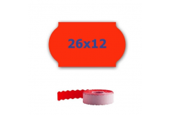 Etykiety cenowe do oznaczania szczypiec, 26mm x 12mm, 900 szt., sygnał czerwone