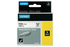 Dymo Rhino 18051, S0718260, 6mm x 1,5m czarny druk / biały podkład, taśma oryginalna
