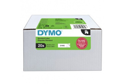 Dymo D1 2231632, 12mm x 7m, czarny druk / biały podkład, taśma oryginalna, 20szt.