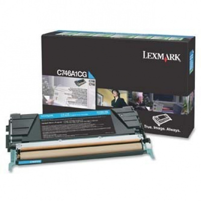 Lexmark C746A1CG błękitny (cyan) toner oryginalny