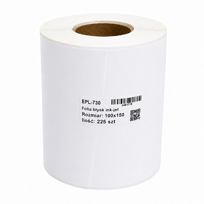 Samoprzylepne etykiety do EPSON ColorWorks EPL-730 PP Glossy Premium, 100x150mm, polipropylen, błyszczące, białe