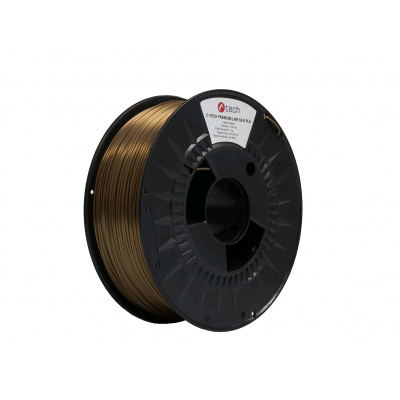 C-Tech 3DF-P-SPLA1.75-BRONZE 3D filament, PREMIUM LINE, Silk PLA, 1,75mm, 1000g, Brąz (Bronze)