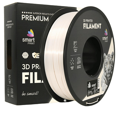 Smart Print FG-S184-E1, 3D filament, PLA Silk, 1,75mm, 1000g, Biały (Glamour)