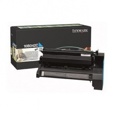 Lexmark 10B042C błękitny (cyan) toner oryginalny