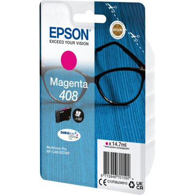 Epson 408 C13T09J34010 purpurowy (magenta) tusz oryginalna