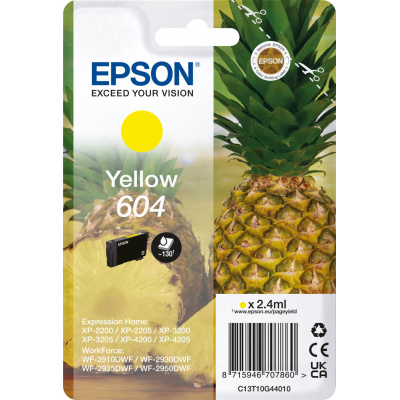Epson 604 T10G440 C13T10G44010 žlutá (yellow) originální cartridge
