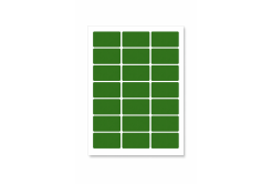 Etykiety samoprzylepne 63,5 x 29,6 mm, 27 etykiet, A4, 20 arkusze, zielony