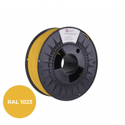 C-Tech 3DF-P-ABS1.75-1023 3D filament, PREMIUM LINE, ABS, RAL1023, 1,75mm, 1000g, Żółty sygnałowy (Traffic yellow)