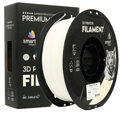 Smart Print FG-S215-E1, 3D filament, PETG Matte, 1,75mm, 1000g, Biały (White)