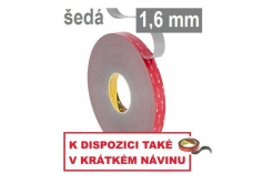 3M VHB™ GPH-160GF Oboustranně silně lepicí páska, tl. 1,6 mm 25 mm x 3 m