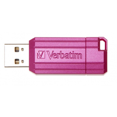 Verbatim 49067 Pamięć flash Hi-Speed Store 'n' Go, 16GB, Pinstripe, USB 2.0, Jaskraworóżowy