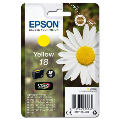 Epson 18 C13T18044012 żółty (yellow) tusz oryginalna