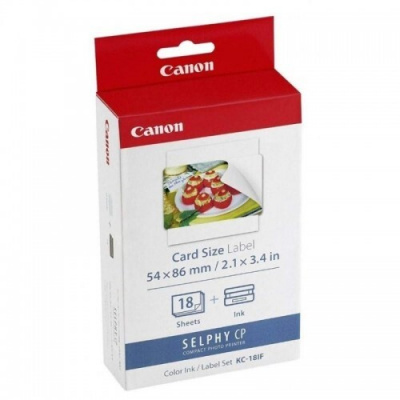 Canon 7741A001 KC-18IF, 86x54mm, 18 szt., biały, címkék