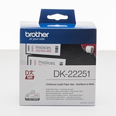 Brother DK-22251, 62mm x 15,24m, etykiety papierowe