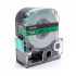 Epson LK-6GBP, SC24GW, 24mm x 9m, czarny druk / zielony podkład, taśma zamiennik