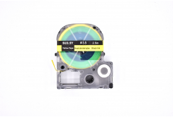 Epson LK-4YBA3 / SU35Y, 3mm x 2,5m, czarny druk / żółty podkład, termokurczliwa, taśma zamiennik