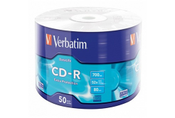 Verbatim 43787 CD-R Data Life Extra Protection, 50-sztuk Wrap, 700MB, 52x, 80min., 12cm, bez opcji drukowania