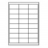 Samoprzylepne etykiety 64,6 x 33,8 mm, 24 etykiet, A4, 100 arkuszy