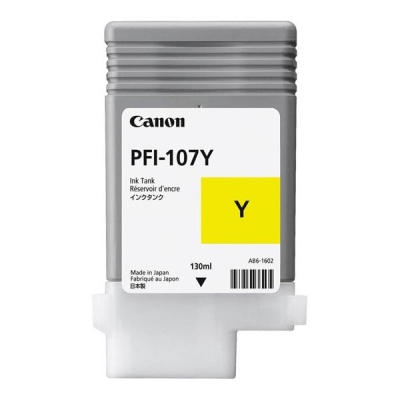 Canon PFI-107Y, 6708B001 żółty (yellow) tusz oryginalna