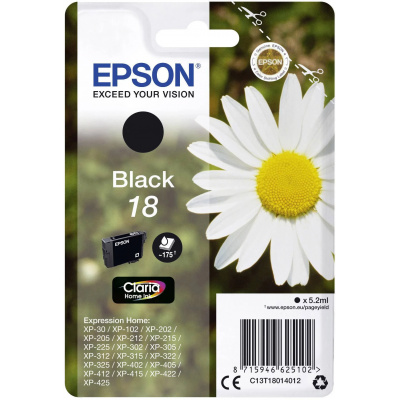 Epson 18 C13T18014012 czarny (black) tusz oryginalna