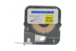 PONY PT-1006Y, 6mm x 8m, żółty, taśma oryginalna
