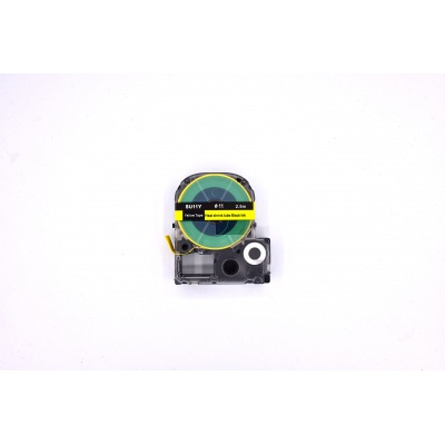 Epson SU11Y, 11mm, 19mm x 2,5m, czarny druk / żółty podkład, termokurczliwa, taśma zamiennik