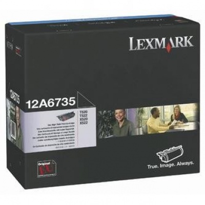 Lexmark 12A6735 czarny (black) toner oryginalny