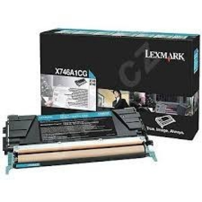 Lexmark X746A1CG błękitny (cyan) toner oryginalny