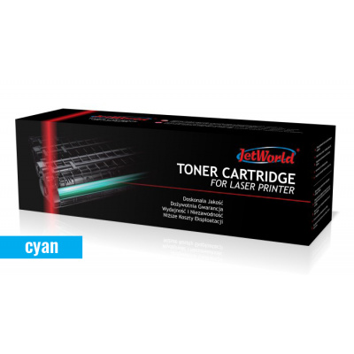 Toner cartridge JetWorld Cyan Glossy OKI ES5432 replacement 46490623 