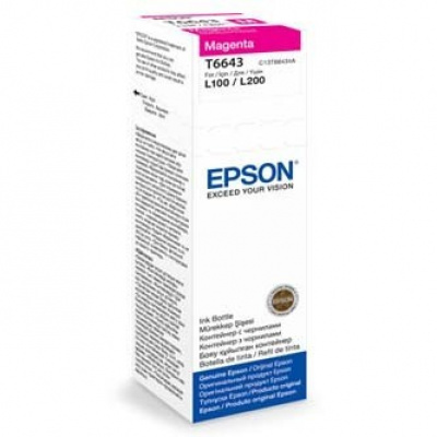 Epson T66434A C13T66434A purpurowy (magenta) tusz oryginalna