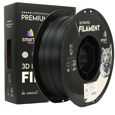 Smart Print FG-S214-E1, 3D filament, PETG Matte, 1,75mm, 1000g, Czarny (Black)
