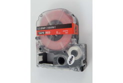 Epson LK-SD6RW, 6mm x 9m, biały druk / czerwony podkład, taśma zamiennik