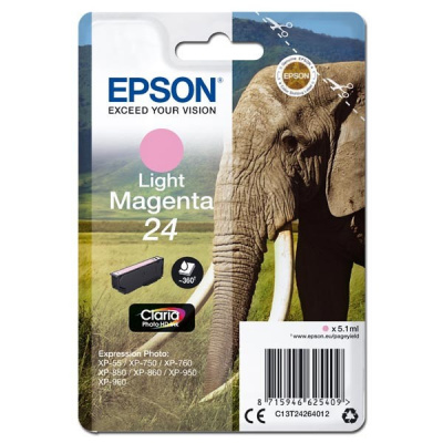 Epson T2426 C13T24264012 jasno purpurowy (light magenta) tusz oryginalna