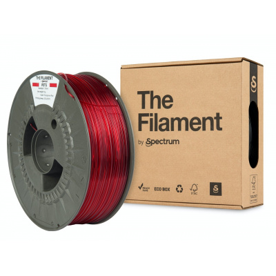 "The Filament" by Spectrum TF-24028, PETG, 1,75mm, 1000g, Przezroczysty czerwony (Transparent red)
