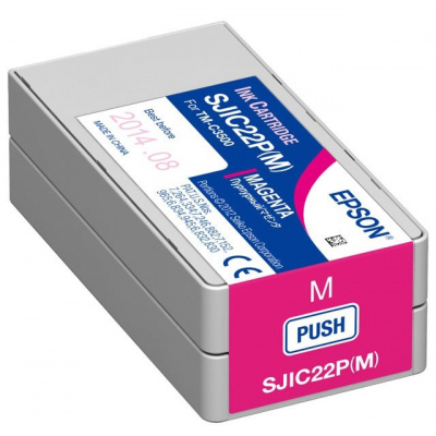 Epson GJIC5(M) C13S020565 pro ColorWorszt., purpurowy (magenta) tusz oryginalna
