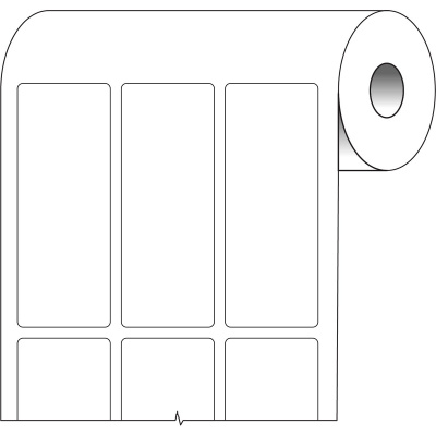 Brady BPT-625-499 / 217085, etykiety papierowe termiczne, 25.40 mm x 66.68 mm