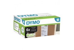 Dymo 2128307, 159mm x 104mm, duży, biały, oryginalne etykiety papierowe, 6 x 220 szt.