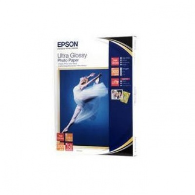 Epson S041944 Ultra Glossy Photo Paper, papier fotograficzny, błyszczący, biały, 13x18cm, 300 g/m2, 50 szt.