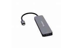 VERBATIM Stacja dokująca USB-C, 7v1, HDMI, USB-C PD, USB-C, 2xUSB 3.0, SD a microSD, szary