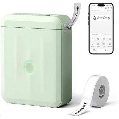 Niimbot D110-M Smart 1AA56291608, etykieciarka, zielony + etykiety papierowe