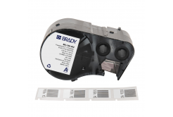 Brady M5-156-492 / 170892, 22.86 mm, Polyester, czarny druk / biały podkład
