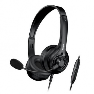 Genius HS-235U sluchátka s mikrofonem, drátová, černá