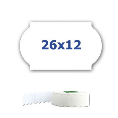Etykiety cenowe do oznaczania szczypiec, 26mm x 12mm, 900 szt., białe
