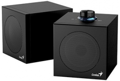 Genius reproduktory SP-HF300U, 4W, černé, dřevěné