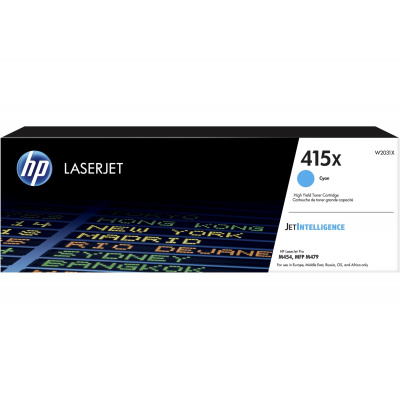 HP 415X W2031X błękitny (cyan) toner oryginalny