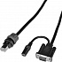Kabel RS-232 pro čtečky Virtuos HT-857, tmavý