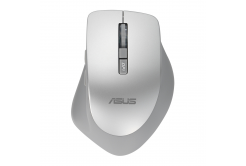 ASUS WT425/Ergonomiczna/Optyczna/Dla praworęcznych/1 600 DPI/Bezprzewodowe USB/Srebrna
